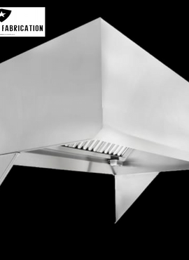 20 FT TEXAS HOOD FABRICATION  Restaurant Exhaust Hood Depth of 42