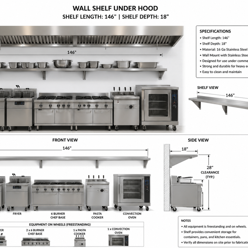 Custom Stainless Steel Commercial Kitchens