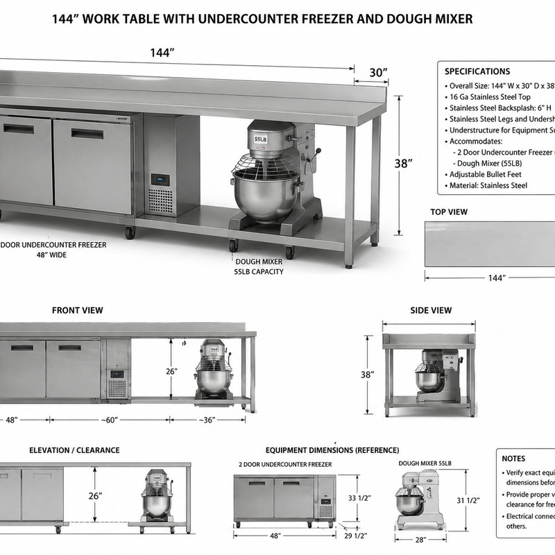 Custom Stainless Steel Commercial Kitchens