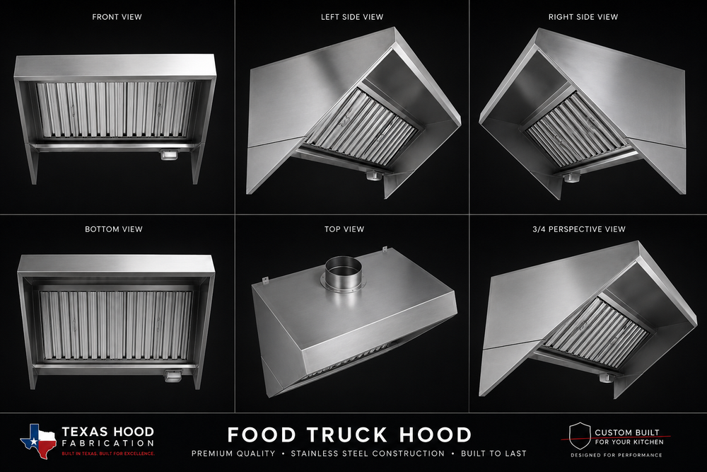 10' Food Truck & Concession Hood ( Only Hood ) Model BPYTHF-120-TF